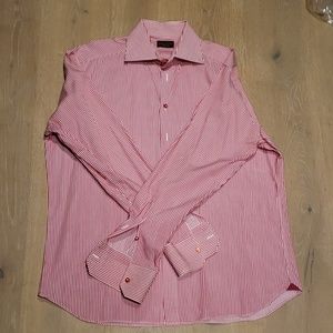 Luca Bruno Red Pinstripe